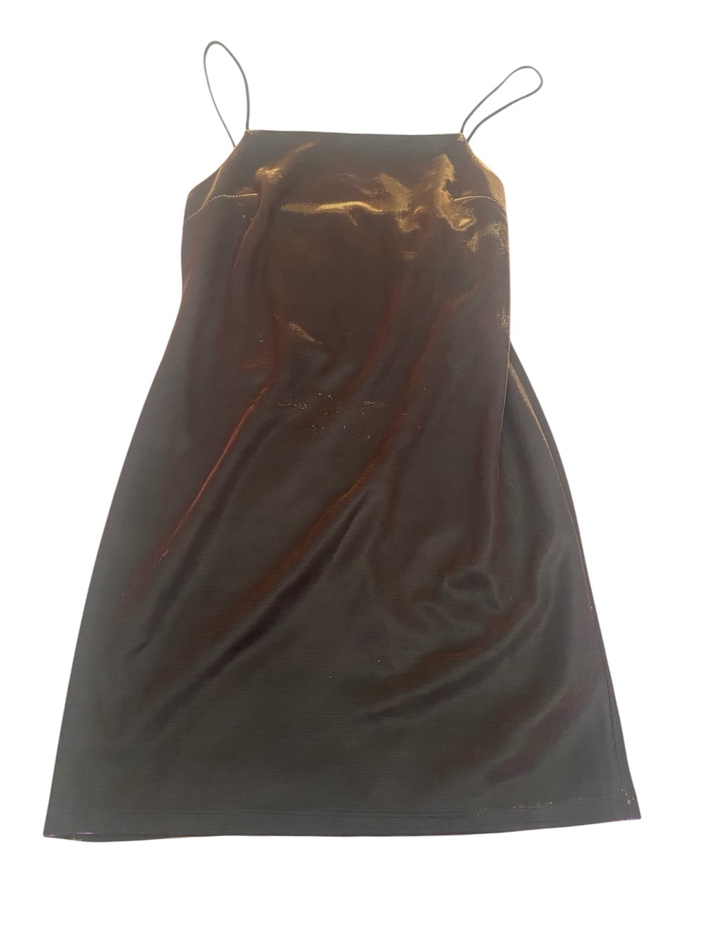 TOPSHOP METALLIC MINI DRESS SIZE 4